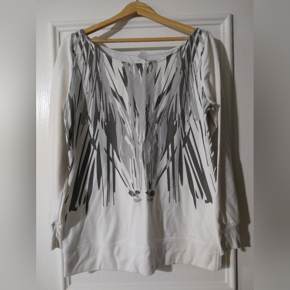 ZumbaWear "tassel" boat neck sweatshirt